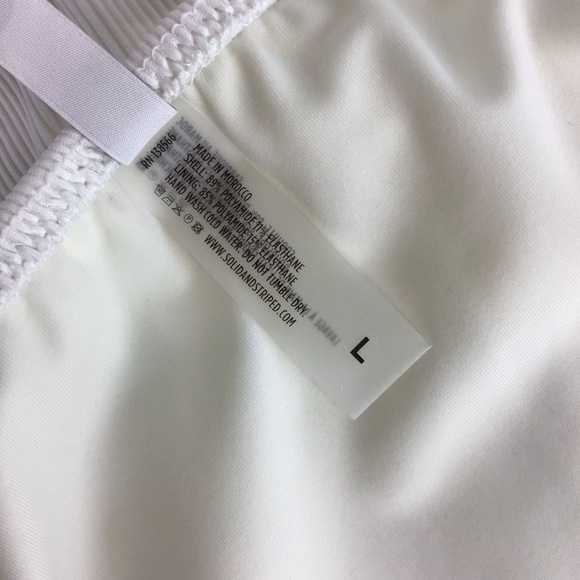 Madewell Solid & Striped White The Riley One Piece Swimsuit | Large - Picture 13 of 15